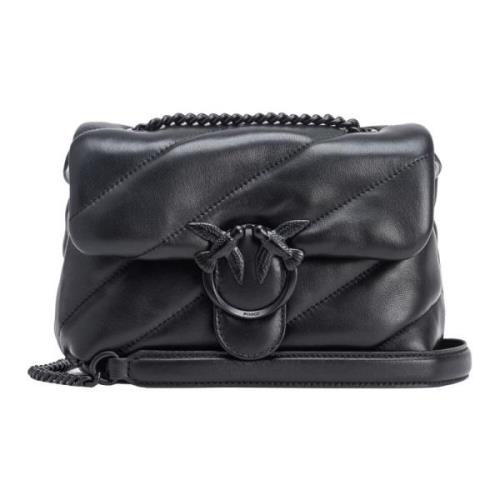 Pinko Love Puff Mini Crossbody Väska Black, Dam