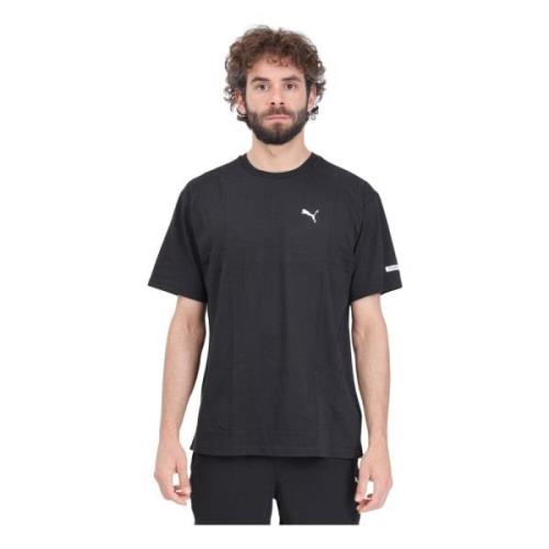 Puma Svart Rad/Cal Logotyp T-shirt Black, Herr