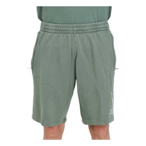 Adidas Originals Grön Adicolor Outline Trefoil Shorts Green, Herr
