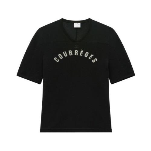 Courrèges T-Shirts Black, Herr
