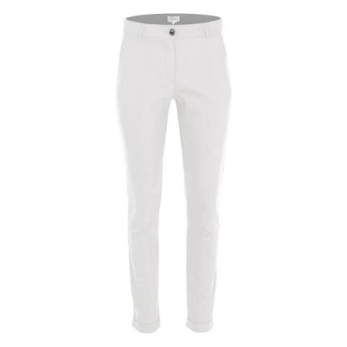 DNM Pure Slim-fit Trousers White, Dam