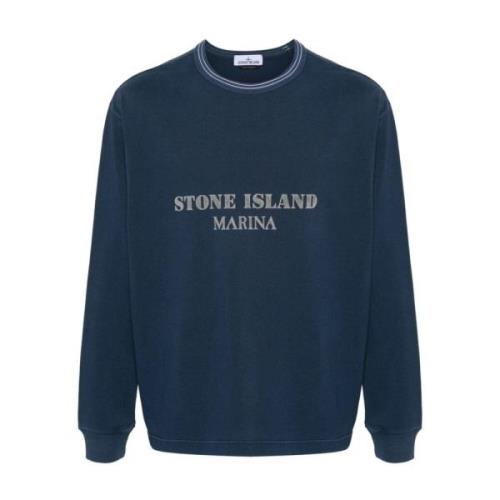 Stone Island T-Shirts Blue, Herr