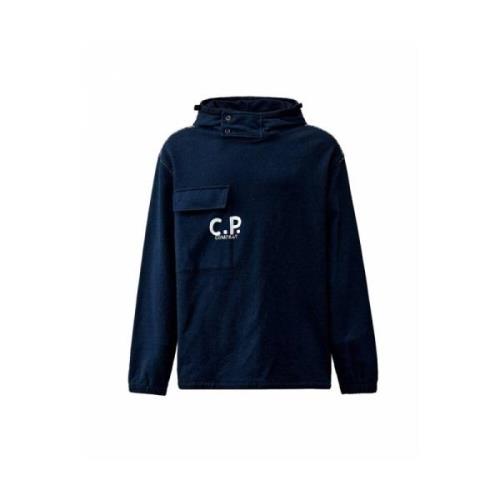 C.p. Company Sweatshirts Hoodies Blue, Herr