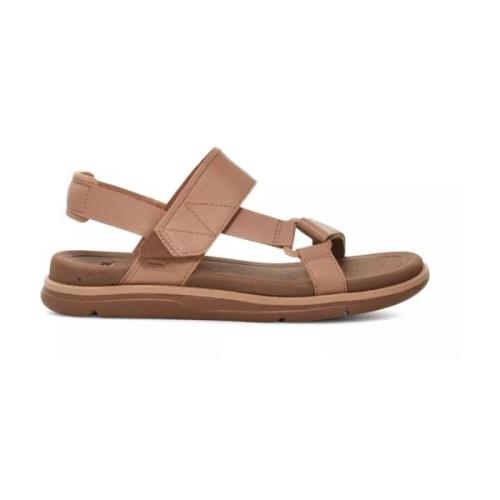 Teva Beige Platta Sandaler Rea Brown, Dam