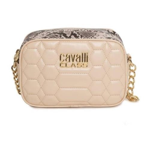 Cavalli Class Shoulder Bags Beige, Dam