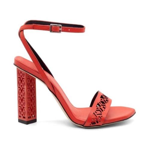 Vic Matié High Heel Sandals Red, Dam