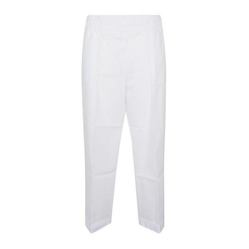 Liviana Conti Cropped Trousers White, Dam