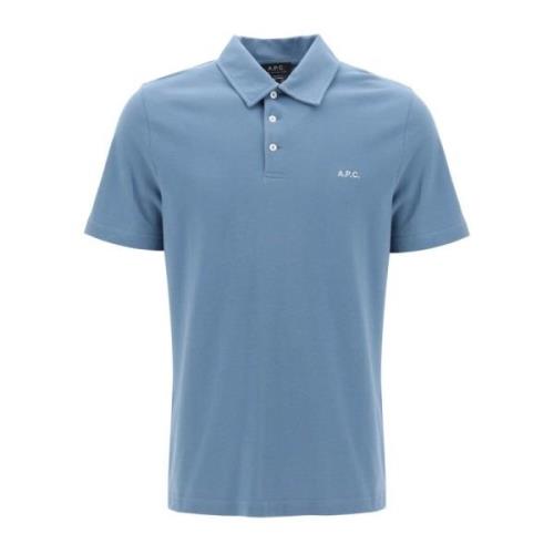 A.p.c. Polo Shirts Blue, Herr
