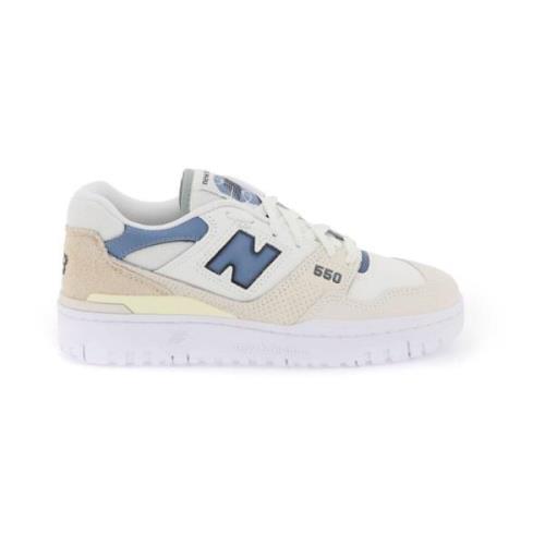 New Balance 550 Läder Sneakers med Sidoperforeringar Multicolor, Herr