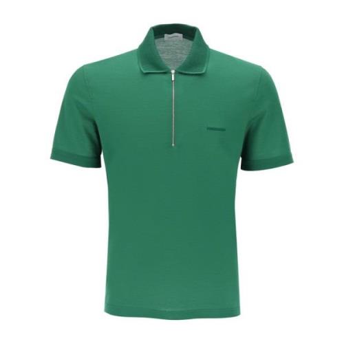 Salvatore Ferragamo Polo Shirts Green, Herr
