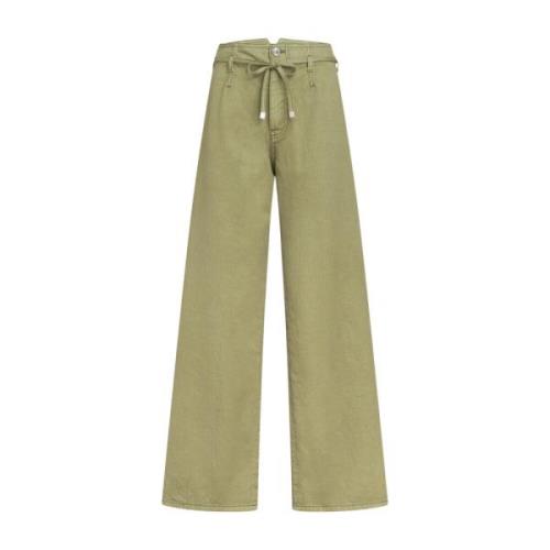 Etro Wide Trousers Green, Dam