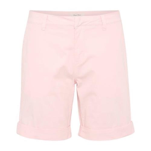 Part Two Casual Bomullsshorts med Sidofickor Pink, Dam