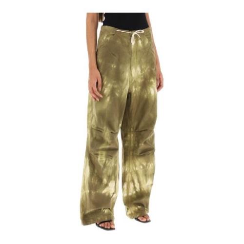 Darkpark Wide Trousers Green, Dam