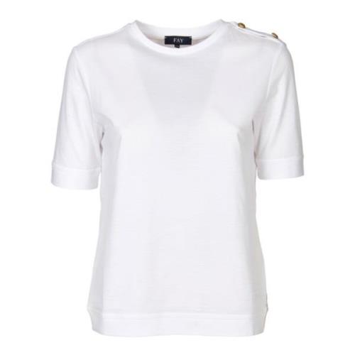Fay T-Shirts White, Dam