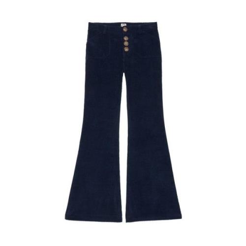 Ines De La Fressange Paris Charlotte navy byxor Blue, Dam