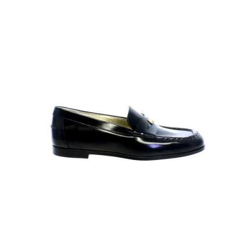 Ines De La Fressange Paris Svart läderloafer Black, Dam