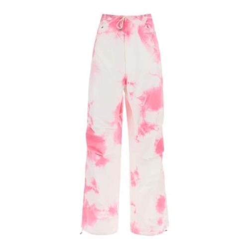 Darkpark Tie-Dye Baggy Bomullsbyxor Multicolor, Dam