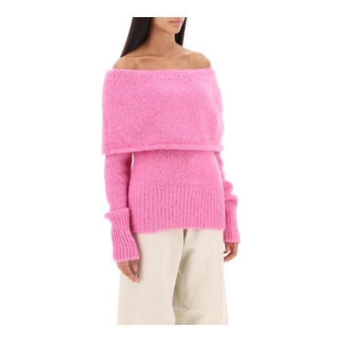 Saks Potts Round-neck Knitwear Pink, Dam