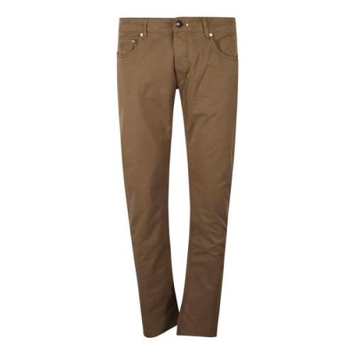 Hand Picked Trousers Brown, Herr