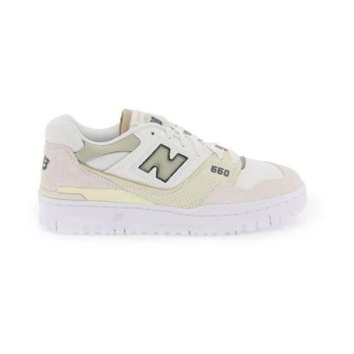 New Balance 550 Faux Läder Perforerade Sneakers Multicolor, Herr