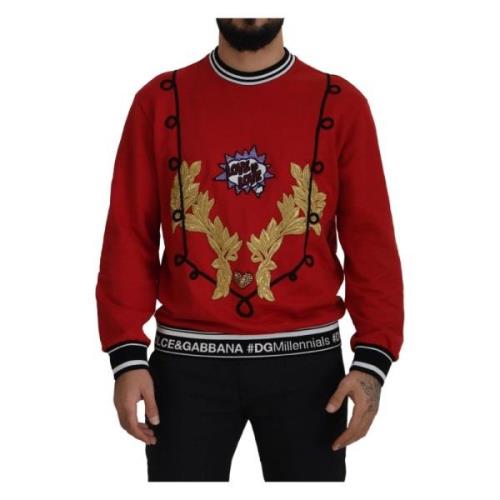 Dolce & Gabbana Sweatshirts Red, Herr
