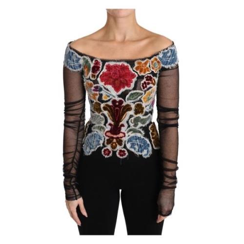 Dolce & Gabbana Long Sleeve Tops Multicolor, Dam