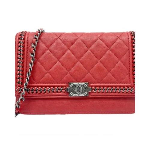 Chanel Vintage Pre-owned Laeder chanel-vskor Red, Dam