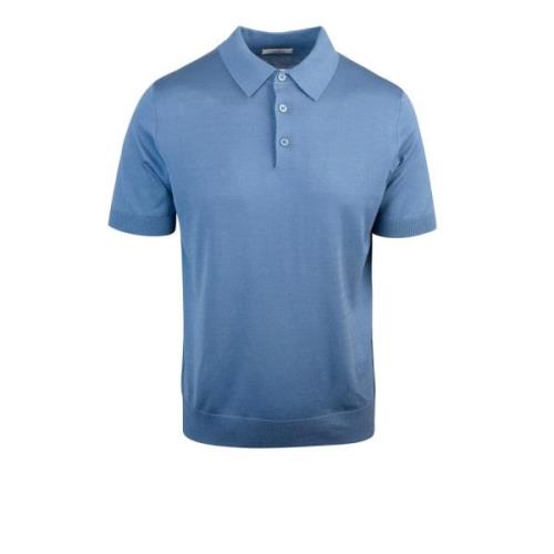 Paolo Pecora Polo Shirts Blue, Herr