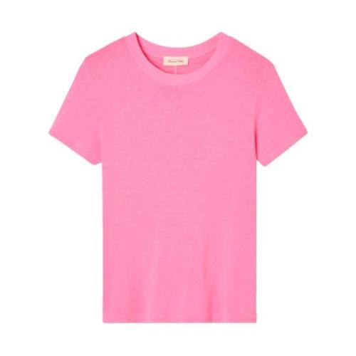 American Vintage Klassisk Rundhalsad T-shirt Pink, Dam