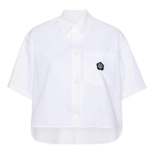 Kenzo Short Sleeve Shirts White, Dam