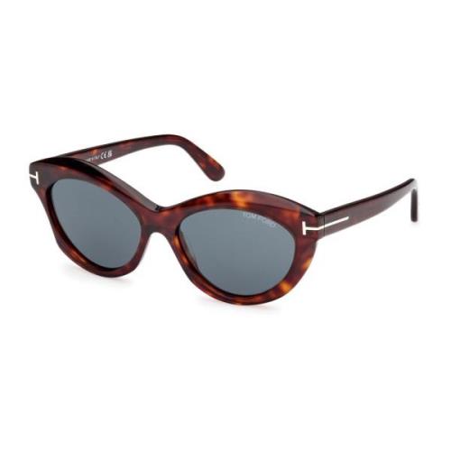 Tom Ford Toni Solglasögon Blå 54V Multicolor, Dam