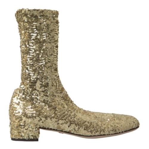 Dolce & Gabbana Ankle Boots Yellow, Dam