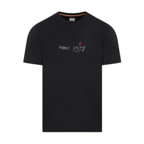 PS By Paul Smith Svart Logot-shirt Black, Herr