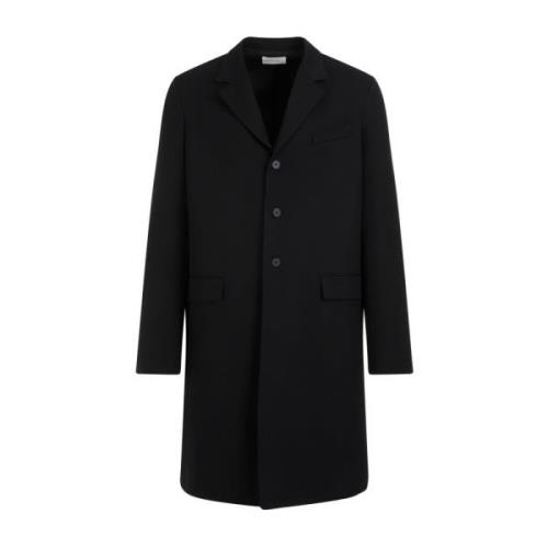 The Row Single-Breasted Coats Black, Herr