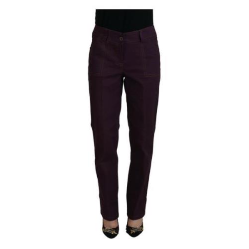 Bencivenga Slim-fit Trousers Purple, Dam