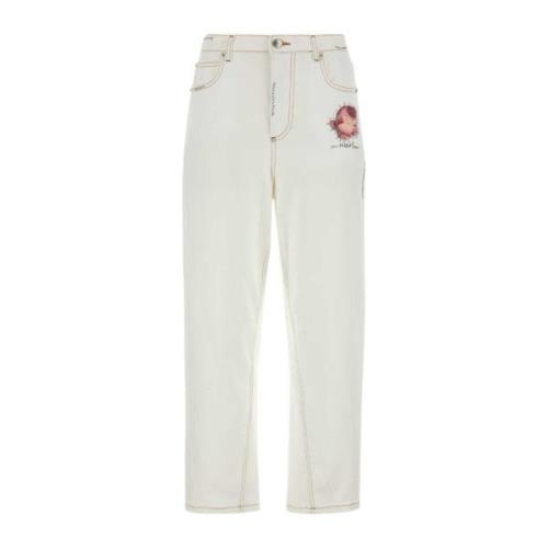 Marni Straight Jeans White, Dam