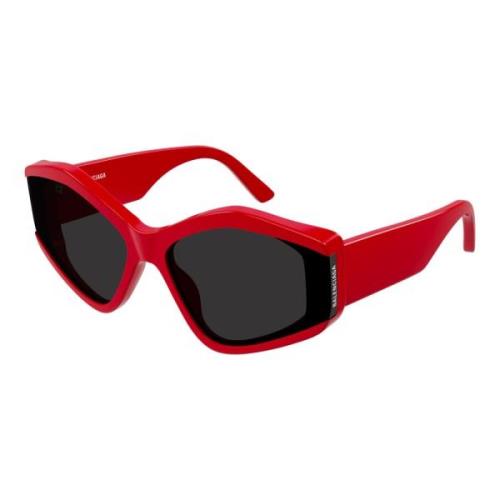 Balenciaga Red/Grey Sunglasses Bb0302S Red, Dam