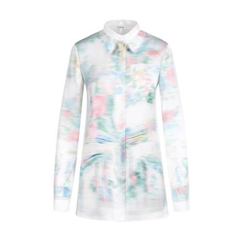 Loewe Vit Multifärgad Skjorta 2016 Multicolor, Dam