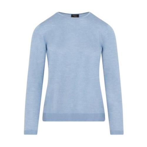 Akris Lyxig Cashmere Sweater Light Denim Blue, Dam