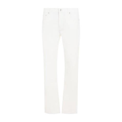 Etro Straight Jeans White, Herr