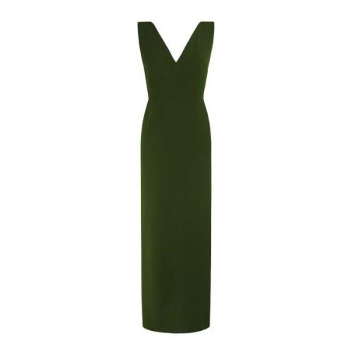 Cortana Sienna, lång grön klänning Green, Dam