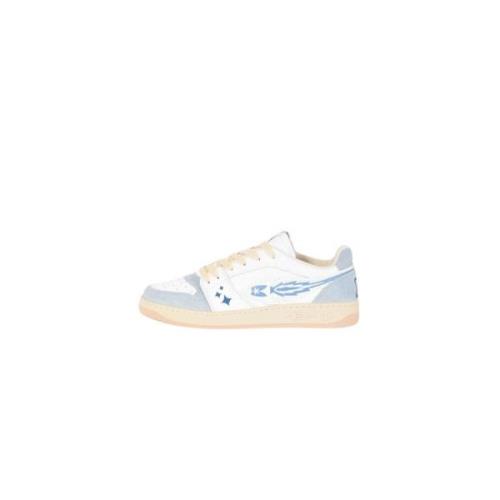 Enterprise Japan Läder Sneakers med Gummisula White, Herr