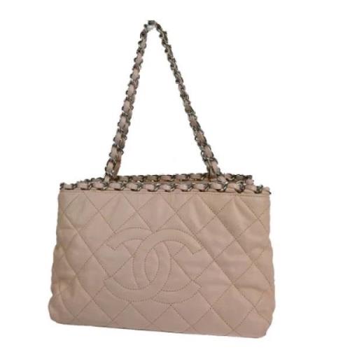 Chanel Vintage Pre-owned Laeder shoppers Pink, Dam