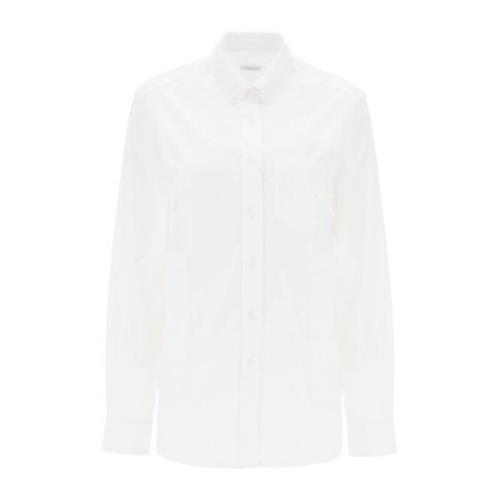 Saks Potts Klassisk Vit Button-Up Skjorta White, Dam