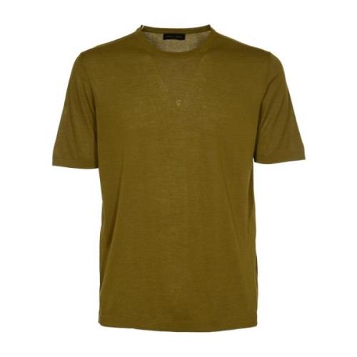 Roberto Collina T-Shirts Green, Herr