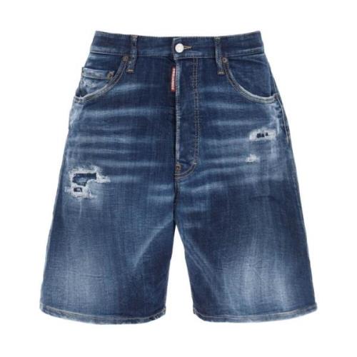 Dsquared2 Stiliga Denim Shorts Blue, Herr