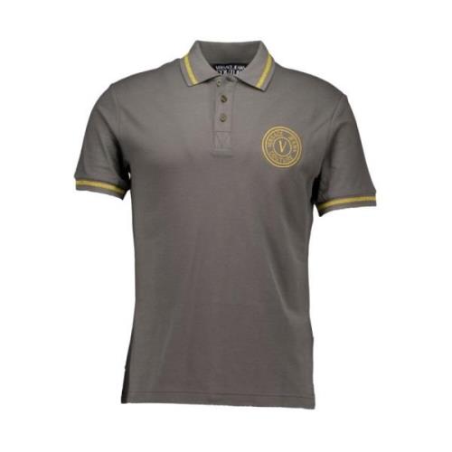 Versace Jeans Couture Polo Shirts Gray, Herr