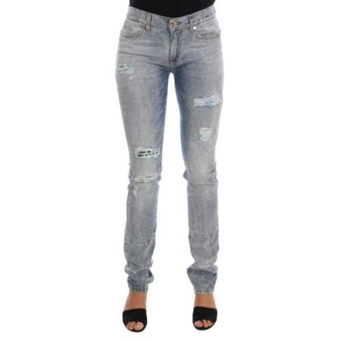 Versace Jeans Couture Skinny Jeans Gray, Dam