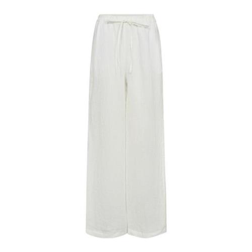 Co'Couture Loisecc Linen Long Pant Vit White, Dam