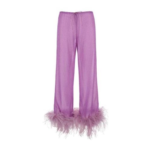 Oseree Wide Trousers Pink, Dam
